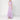 Alberta Ferretti Long dress with light purple ruffles