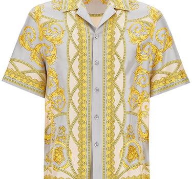 Versace 'printed silk bowling shirt from the gods' collection