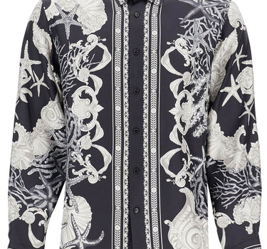 Versace barocco sea silk shirt