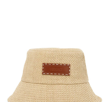 Versace raffia bucket hat for