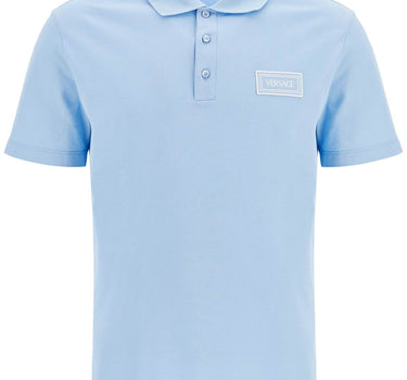 Versace short-sleeved polo shirt with logo