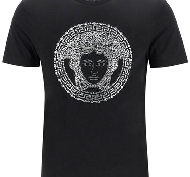 Versace medusa crystal embellished t