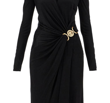 Versace draped jersey dress with