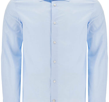 VINCENZO DI RUggIERO slim fit twill shirt for men