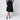 Dries Van Noten Dries Van Noten Navy blue draped skirt with brooch