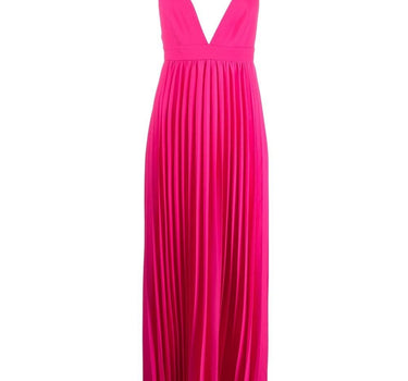 Parosh Palmer pleated maxi dress