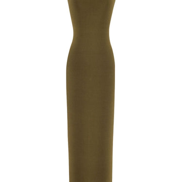 Saint Laurent One shoulder silk dress