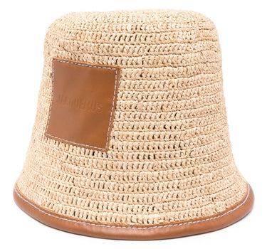 JACQUEMUS Hats Leather Brown