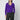 Dries Van Noten Dries Van Noten Purple cashmere sweater with brooch detail