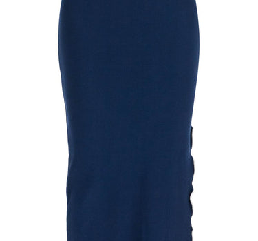 Rotate midi skirt with contrasting hemline