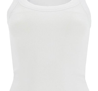 Rotate ribbed tank top with logo label