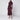 Victoria Beckham Victoria Beckham Midi dress in Bordeaux with knotted interlace