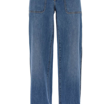 Tory Burch high-waisted cargo style jeans in