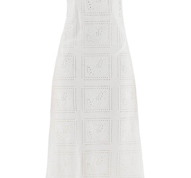 Tory Burch midi lace dress in seven