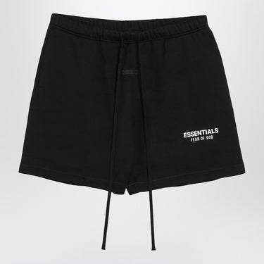 Fear of God Essentials Black shorts with logo