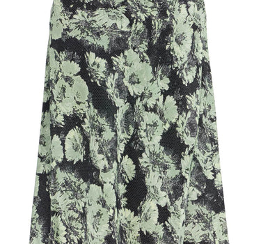 Tory Burch printed satin skirt