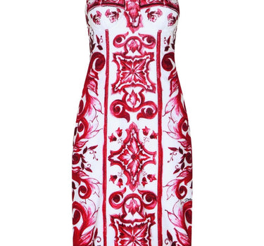 Dolce & Gabbana graphic-print sleeveless dress