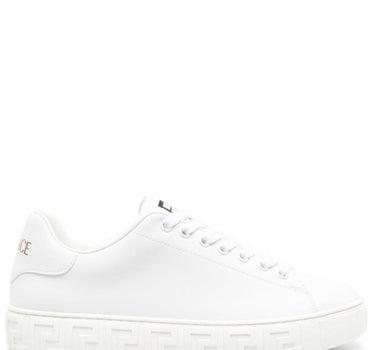 Versace greca faux leather sneakers