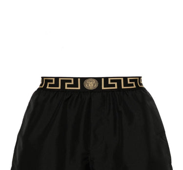 Versace Greca Border swim shorts in Black