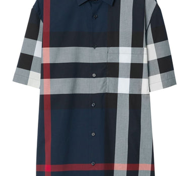 Burberry checkered cotton shirt