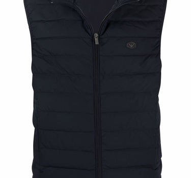 Emporio Armani Full zip sleeveless down jacket with logo patch