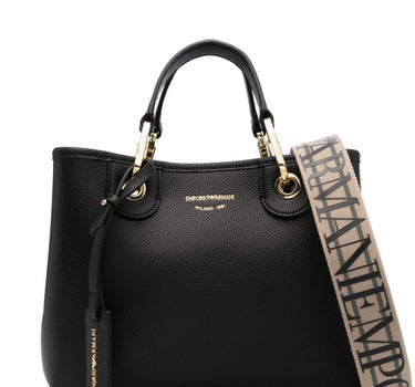 Emporio Armani embossed logo handbag