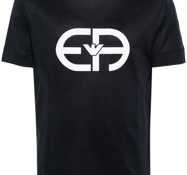 Emporio Armani logo print crew neck T-shirt