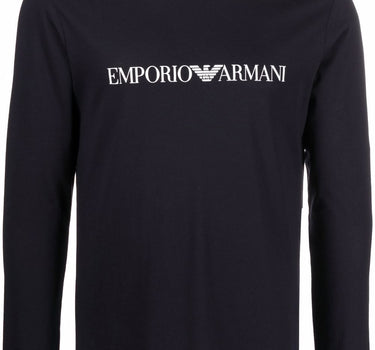 Emporio Armani logo print long sleeve T-shirt