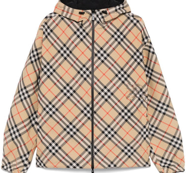 Burberry check pattern reversible jacket