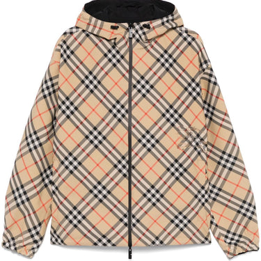 Burberry check pattern reversible jacket