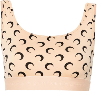 Marine Serre Moonogram-pattern bra