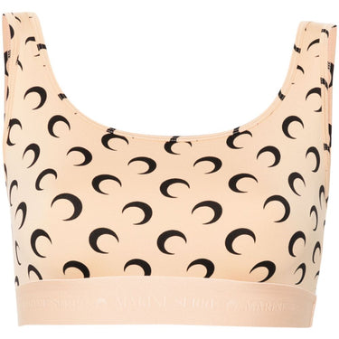 Marine Serre Moonogram-pattern bra