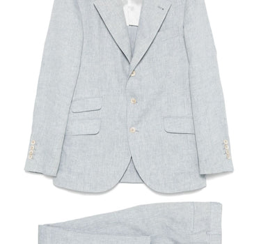 Brunello Cucinelli single-breasted linen suit