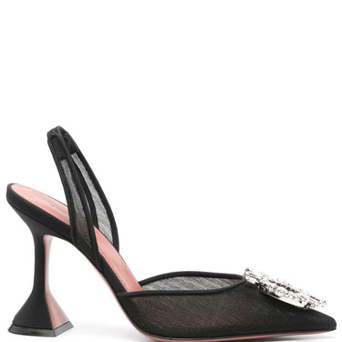 Amina Muaddi With Heel Black