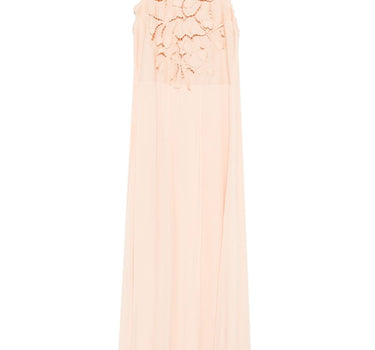 Forte Forte Long dress with floral appliques