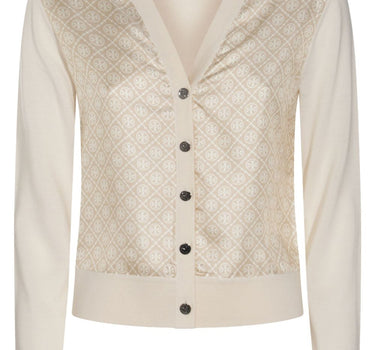 Tory Burch T-monogram silk cardigan