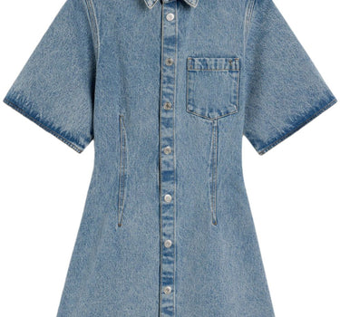 Ami Paris Denim shirt dress