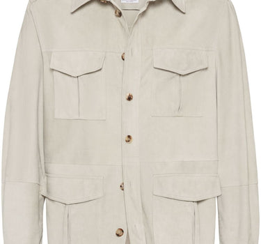 Brunello Cucinelli Leather shirt jacket