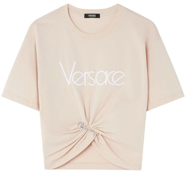 Versace 1978 Re-Edition Logo Safety Pin Short T-Shirt