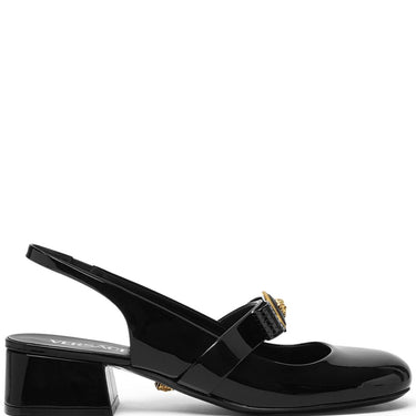 Versace Gianni Ribbon Patent Slingback Pumps 35 mm