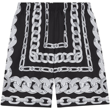Versace Medusa Chains Silk Shorts