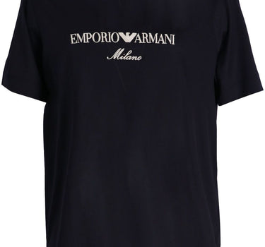 Emporio Armani ASV logo embroidery T-shirt