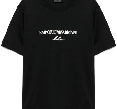 Emporio Armani ASV logo embroidery T-shirt