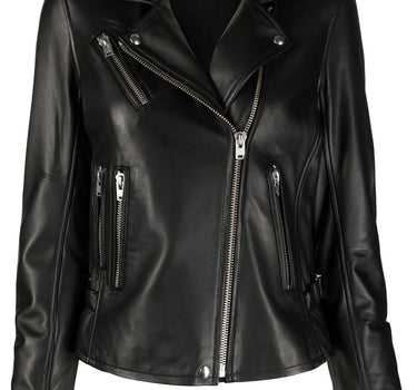 Iro Biker jacket with peak lapels