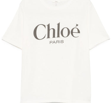 Chloè Oversized cotton jersey logo t-shirt