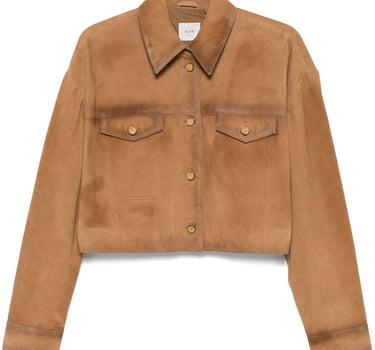 Alysi Caramel Brown suede jacket