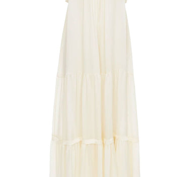 Chloè Sleeveless long dress in silk charmeuse