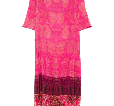 Pierre Louis Mascia Paisley print TRAPEZIO Dress Silk