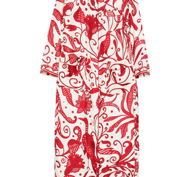 F.R.S . F.R.S. Silk crepe long kaftan dress