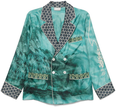 Pierre Louis Mascia aloe silk blazer